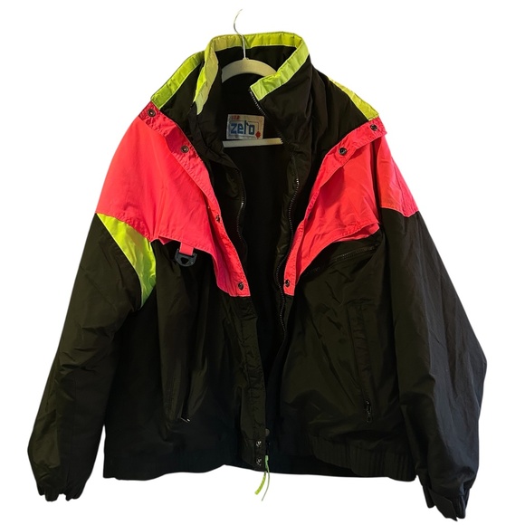Women’s Vintage Neon Sub Zero Ski Jacket Size L. Chest measurement is 27” - Picture 1 of 11